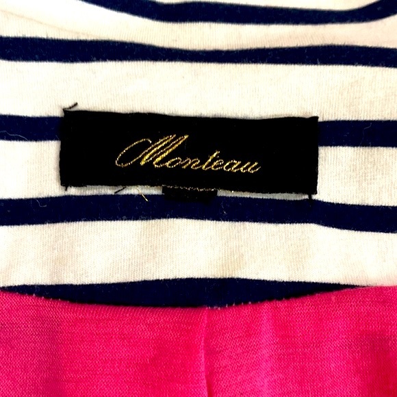 Monteau jacket with navy blue stripes - Picture 4 of 4